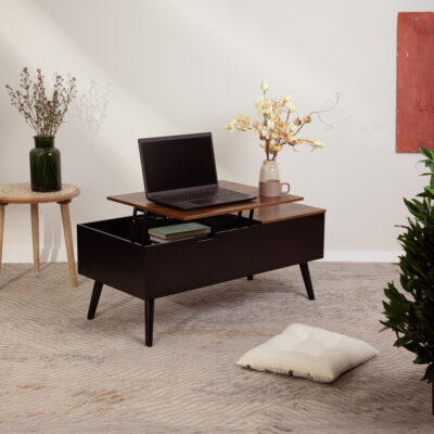 Кофейный столик | ANZABI | с подъемным верхом коричневый | 105x50.5x43.5 см | 712067