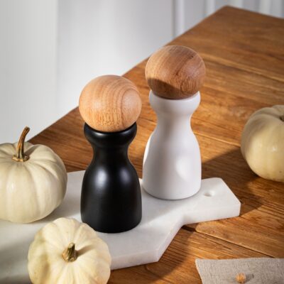 Mill set | NEWGRIND | 2 pcs., white and black | 15.5 cm | 722127