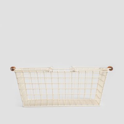 Basket | SELIA | with Handles Cream L | 43x29 cm | 730795
