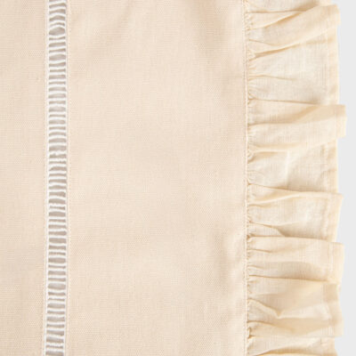 Tablecloth | TADARO | cotton with frill | beige | 150x220 cm | 735639