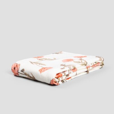 Blanket | MEADOW FLOWERS | fluffy minky with floral pattern | 130x170 cm | 735837