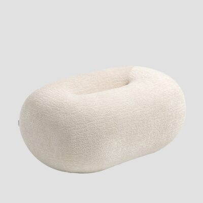 Pouf | LUNCTA | Ecru | 82x52x34 cm | 743740