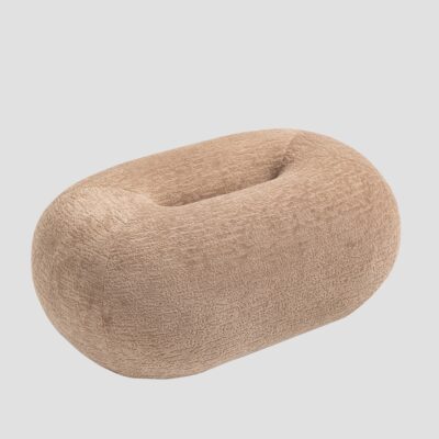 Pouf | LUNCTA | Beige | 82x52x34 cm | 743757