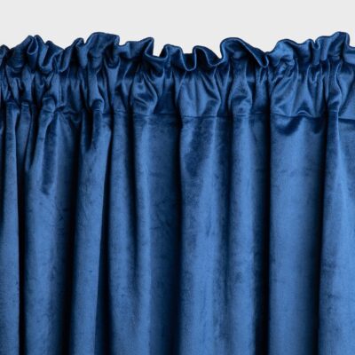 Штора | PATTY | бархатная темно-синяя мультилента | 140x250 см | 746178