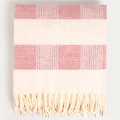 Blanket | FAIRLIE | pink stripes | 150x200cm | 748950