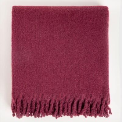 Blanket | TAIN | burgundy with added wool | 150x200cm | 748967