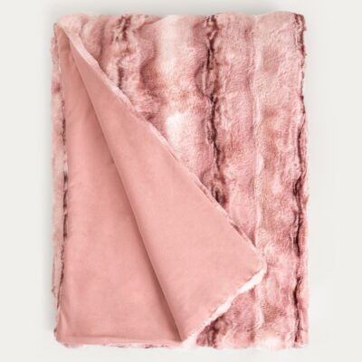 Blanket | PERTH | imitation fur burgundy | 150x200 CM | 749988