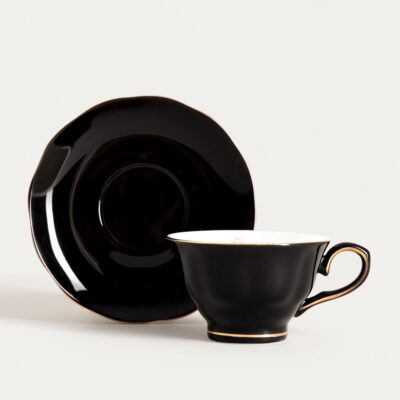 Филижанка | BARIK | ze spodkiem czarna | 0,15 л | 750472