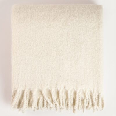 Blanket | TAIN | ecru with added wool | 150x200 cm | 750984