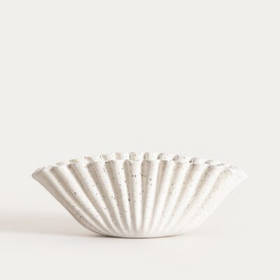 Decorative tray | SEFAN | beige dotted | 23x14x9 cm | 751431