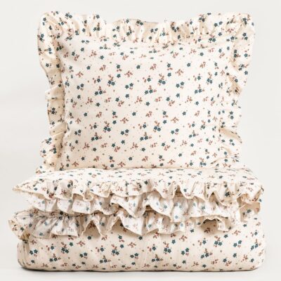 Pościel | CHEERFUL | z mikrofibry z falbanką | 160x200 + 2*50x60 cm | 756313