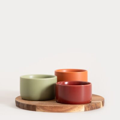 Bowl set | YIFAN | serving bowls 4 pieces, coloured | 23x8 cm | 757334