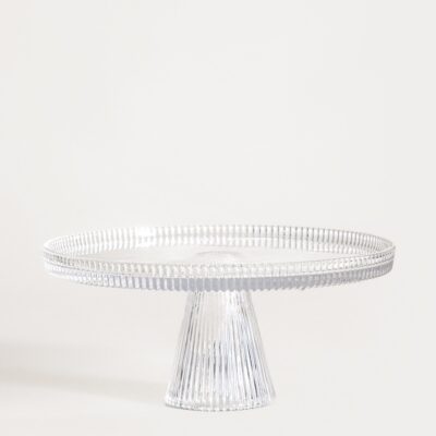 Блюдо | LYNN | на рифленой ножке | 12x24,5 см | 762208