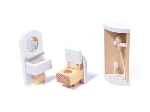 KX6201 Domek dla lalek MDF drewniany z akcesoriami LED 80cm czar KX6201 Domek dla lalek MDF drewniany z akcesoriami LED 80cm czar