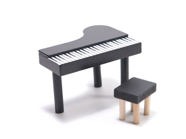 KX6201 Domek dla lalek MDF drewniany z akcesoriami LED 80cm czar KX6201 Domek dla lalek MDF drewniany z akcesoriami LED 80cm czar