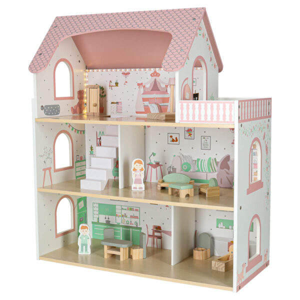 Domek-dla-lalek-drewniany-LULILO-Peonio-70cm-LED-roz-176200 Domek-dla-lalek-drewniany-LULILO-Peonio-70cm-LED-roz-176200