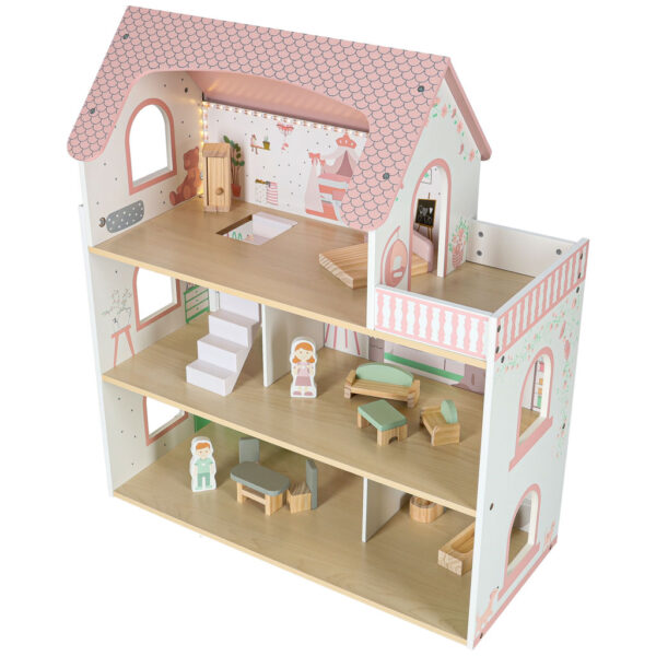 Domek-dla-lalek-drewniany-LULILO-Peonio-70cm-LED-roz-176203 Domek-dla-lalek-drewniany-LULILO-Peonio-70cm-LED-roz-176203