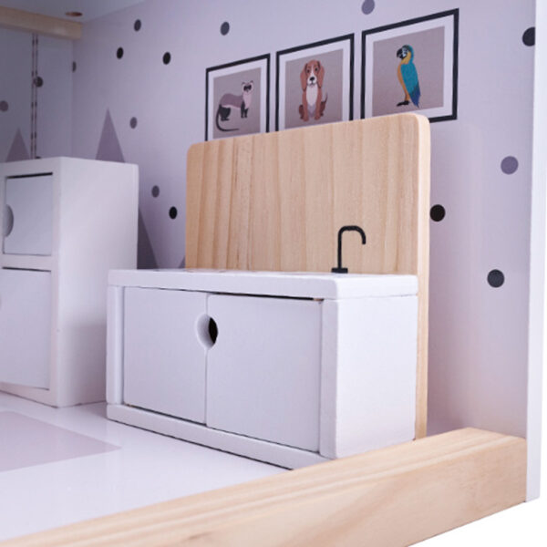 Domek-dla-lalek-drewniany-mebelki-80cm-bialy-szary-166642 Domek-dla-lalek-drewniany-mebelki-80cm-bialy-szary-166642