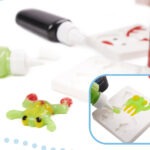 KX5903 Klej kryształowy 3D w wiaderku + foremki 6