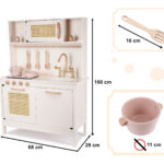 KX6284 Kuchnia drewniana MDF retro z akcesoriami BOHO 3