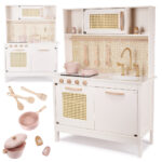 KX6284 Kuchnia drewniana MDF retro z akcesoriami BOHO 1-7