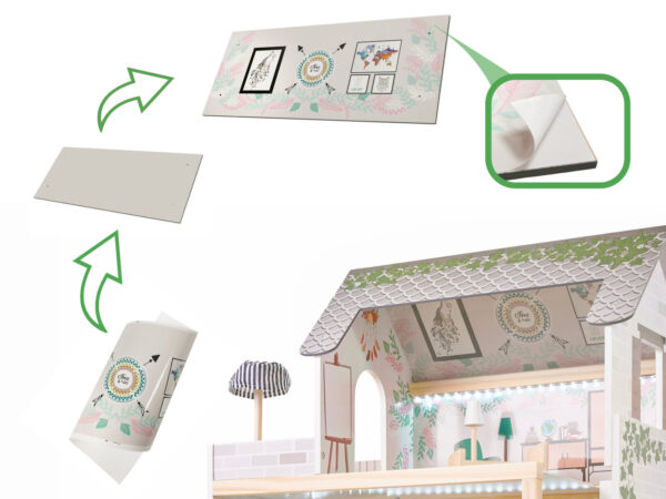 KX5944 Domek dla lalek drewniany apartament Ikonka boho 21-1 KX5944 Domek dla lalek drewniany apartament Ikonka boho 21-1