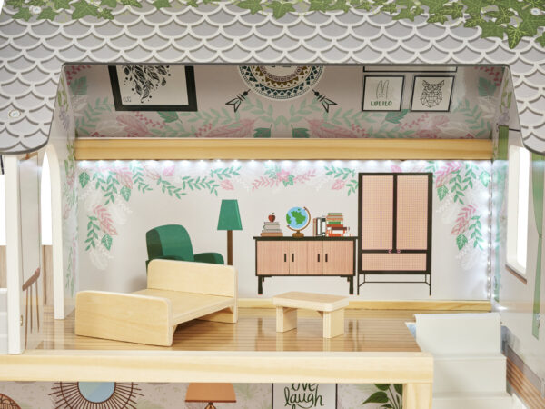 KX5944 Domek dla lalek drewniany apartament Ikonka boho 16-1 KX5944 Domek dla lalek drewniany apartament Ikonka boho 16-1