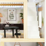 KX5944 Domek dla lalek drewniany apartament Ikonka boho 14