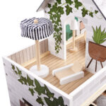 KX5944 Domek dla lalek drewniany apartament Ikonka boho 17