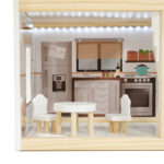 KX5944 Domek dla lalek drewniany apartament Ikonka boho 12