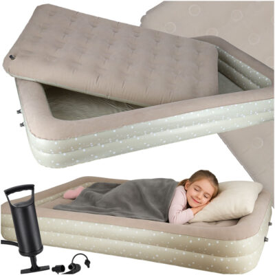 Inflatable mattress for sleeping for children single bed pump bed