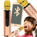 Mikrofon-bezprzewodowy-karaoke-dla-dzieci-glosnik-Bluetooth-2000mAh-karta-SD-USB-wysoka-jakosc-zloty-176760