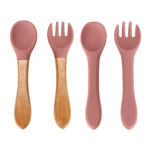 Naczynia-silikonowe-dla-dzieci-wiewiorka-zestaw-9-elementow-ciemny-rozowy-155390