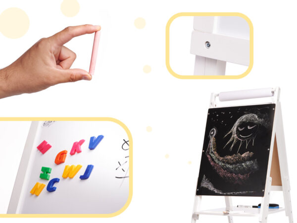 KX5924 Tablica magnetyczna kredowa + magnesy biała XXL 2 KX5924 Tablica magnetyczna kredowa + magnesy biała XXL 2