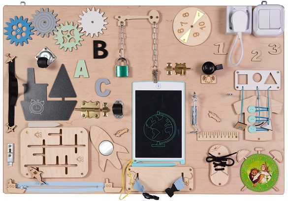 Wooden manipulative board 75 x 50 cm