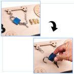 KX4627 Tablica manipulacyjna kredowa ZOO zwierzątka 6