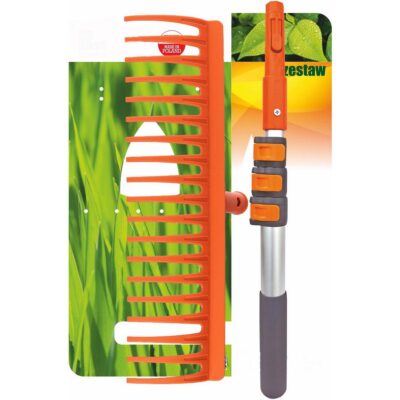 GARDEN SET UNIVERSAL RAKE PRO TELESCOPIC STICK