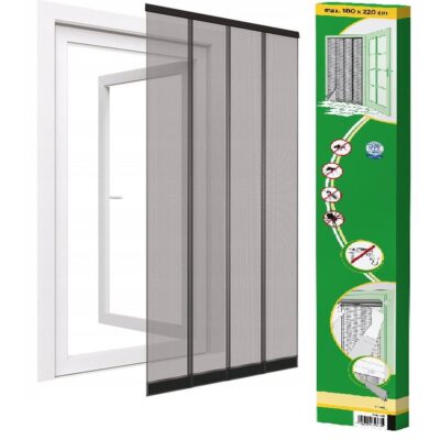 LAMELLAR DOOR MOSQUITO NET 100X220 POLYESTER+ VELCRO TAPE