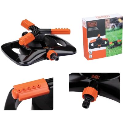 3 ARM ROTARY SPRINKLER 15 NOZZLES BLACK+ DECKER