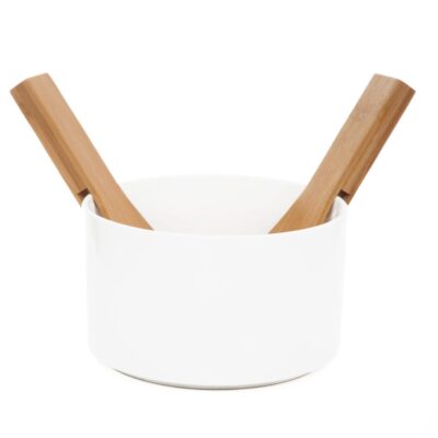 B2 FINCAN | salad bowl with bamboo spoons | 17 cm | 732997