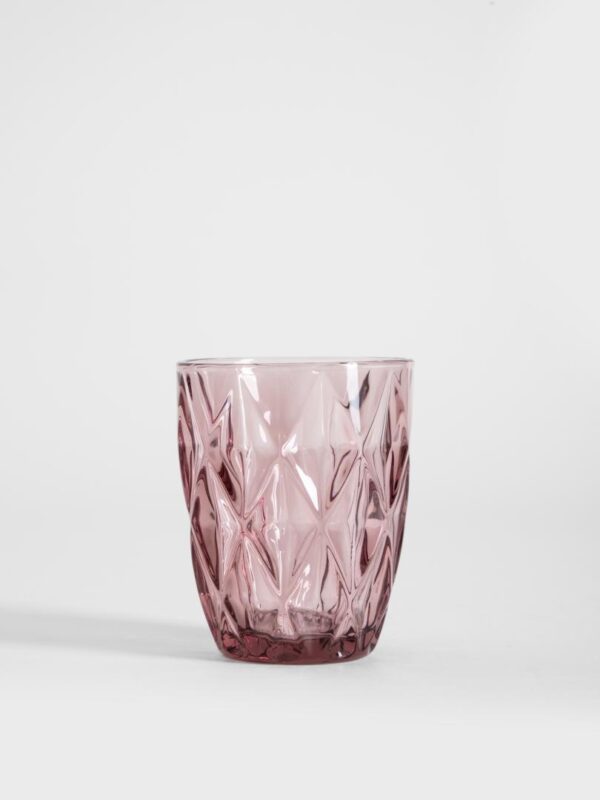Glasses set | LUNO | pink 4pc | 280ml | 748226