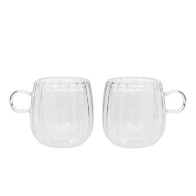 Set of glasses | CEMBRA GROOVE | with double wall and 2 pieces | 250ml | 732577