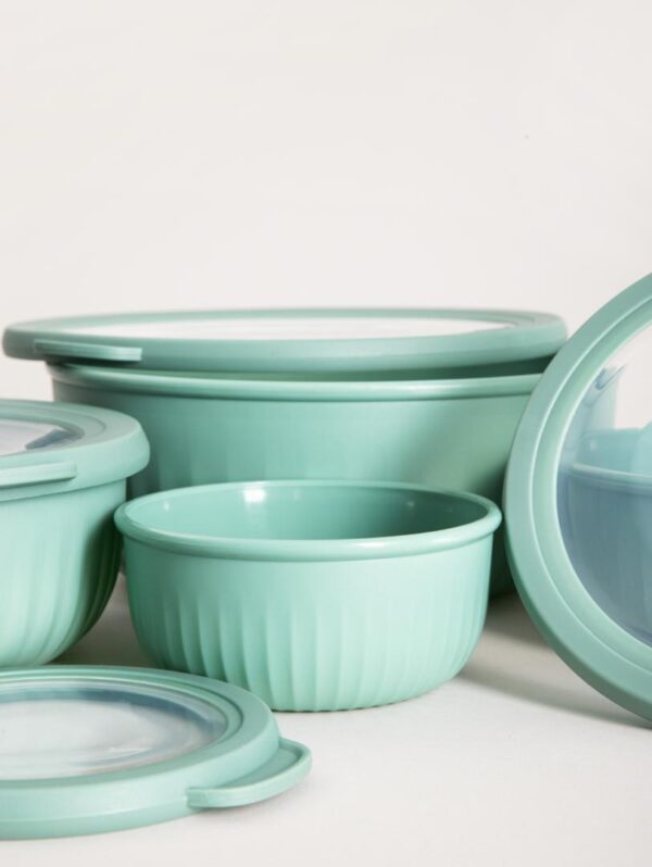 Set | KERMA | bowls with lids green | 4 pcs | 748646