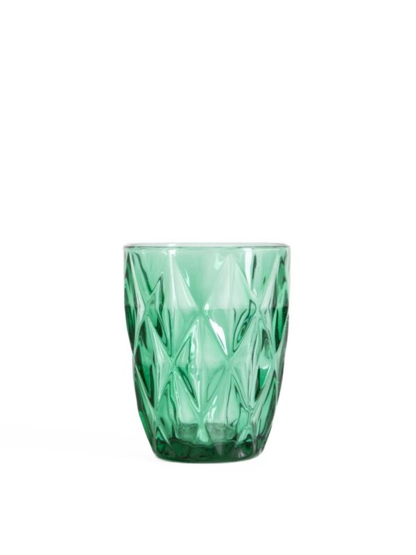 Glasses set  | LUNO | green 4pcs | 280ml | 748196