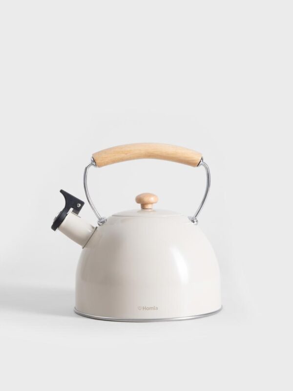 Чайник | B2 VIRGEN ESSENTIALS | бежевый с деревянной ручкой | 2,5 л | 732546