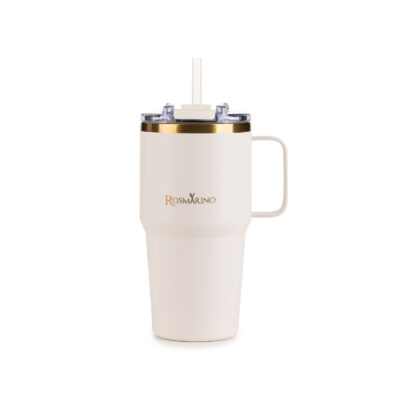 Thermal tumbler Rosmarino MegaCup Gold 580 ml – cream-gold