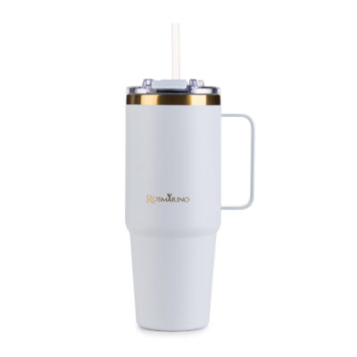 Thermal tumbler Rosmarino MegaCup Gold 870 ml – blue-gold