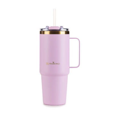 Thermal tumbler Rosmarino MegaCup Gold 870 ml – pink-gold