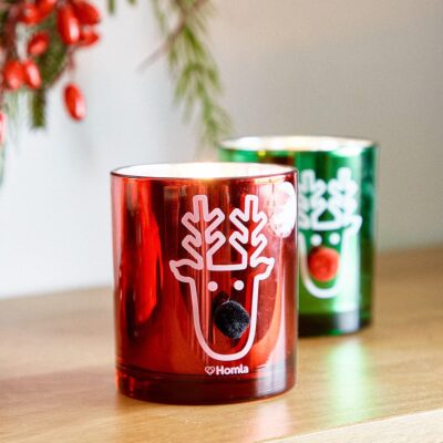 Candle | FROSTED | scented Vanilla | 10 cm | 947739