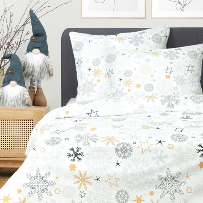 Bedding | FLOCO | microfibre with snowflakes | 160x200 cm | XM22 829579